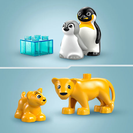 Lego Duplo Town 10442 Wildtierfamilien: Pinguine und Löwen