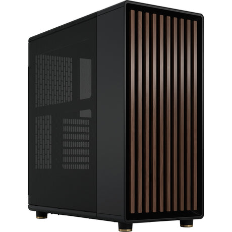 Fractal Design North Midi-Tower-Gehäuse (schwarze Holzfarbe | 2x USB-A | 1x USB-C)