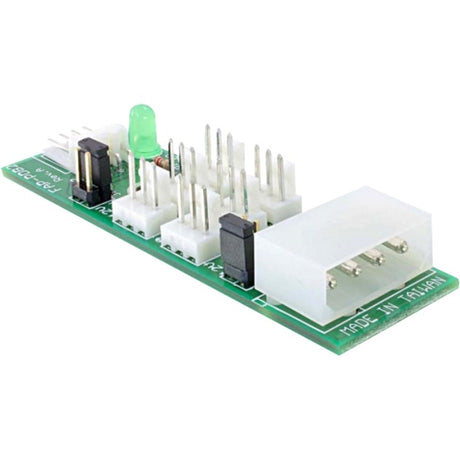 Delock Verteilerplatine 6x Lüfter 5V 12V Adapter