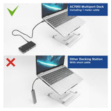 Act-Konnektivität USB-C 4K MST-Dockingstation (schwarzgrau)