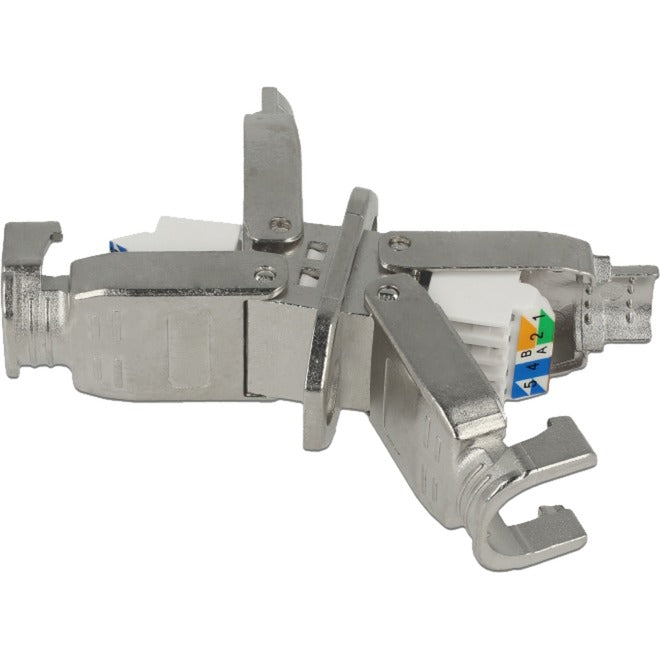 Delock Kupplung für Netzwerkkabel Cat.6a STP (Silber)