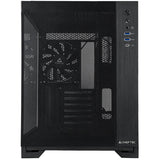 Chieftec Visio Air Midi Tower Gehäuse (schwarz | 2x USB-A | 1x USB-C | gehärtetes Glas)