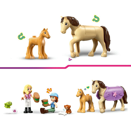Lego Friends 42695 Anhänger mit Pferd und Fohlen