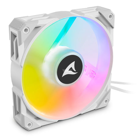 Sharkoon Rebel F50 pwm RGB Gehäuselüfter (weiß, 120 x 120 x 25 mm)