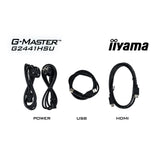 Iiyama G-Master Black Hawk G2441HSU-B1 23,8 Gaming-Monitor (schwarz, HDMI, DisplayPort, 2x USB-A, USB-B, 144 Hz)