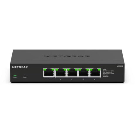 Netgear 5-Port 2,5G Multi-Gigbit Ethernet Plus Switch (MS305e) (Schwarz, verwaltet)