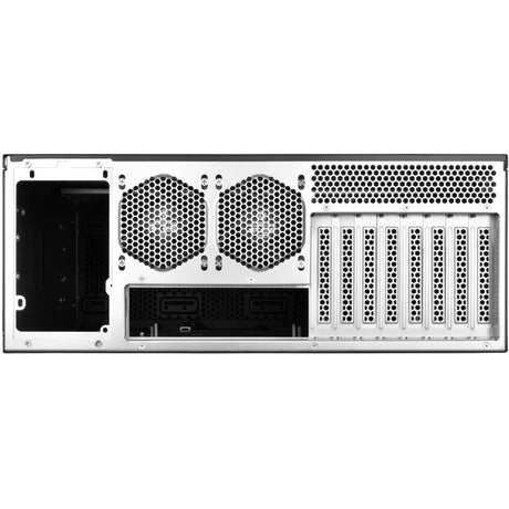 Silverstone RM44 Rackgehäuse (schwarz | 4U | USB Typ-C | 2x 80mm Gehäuselüfter im Lieferumfang enthalten)