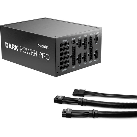 Ruhig sein! Dark Power Pro 13 modulares 1300-Watt-Netzteil (schwarz, 2x 12VHPWR, 6x PCIe)