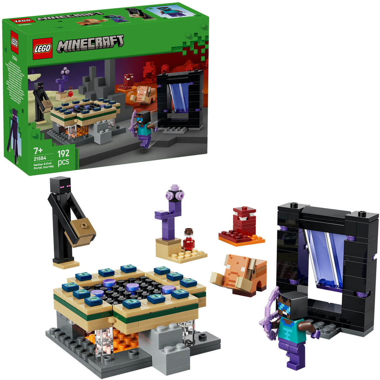 Lego Minecraft 21584 Reise in den Nether und das Endportal