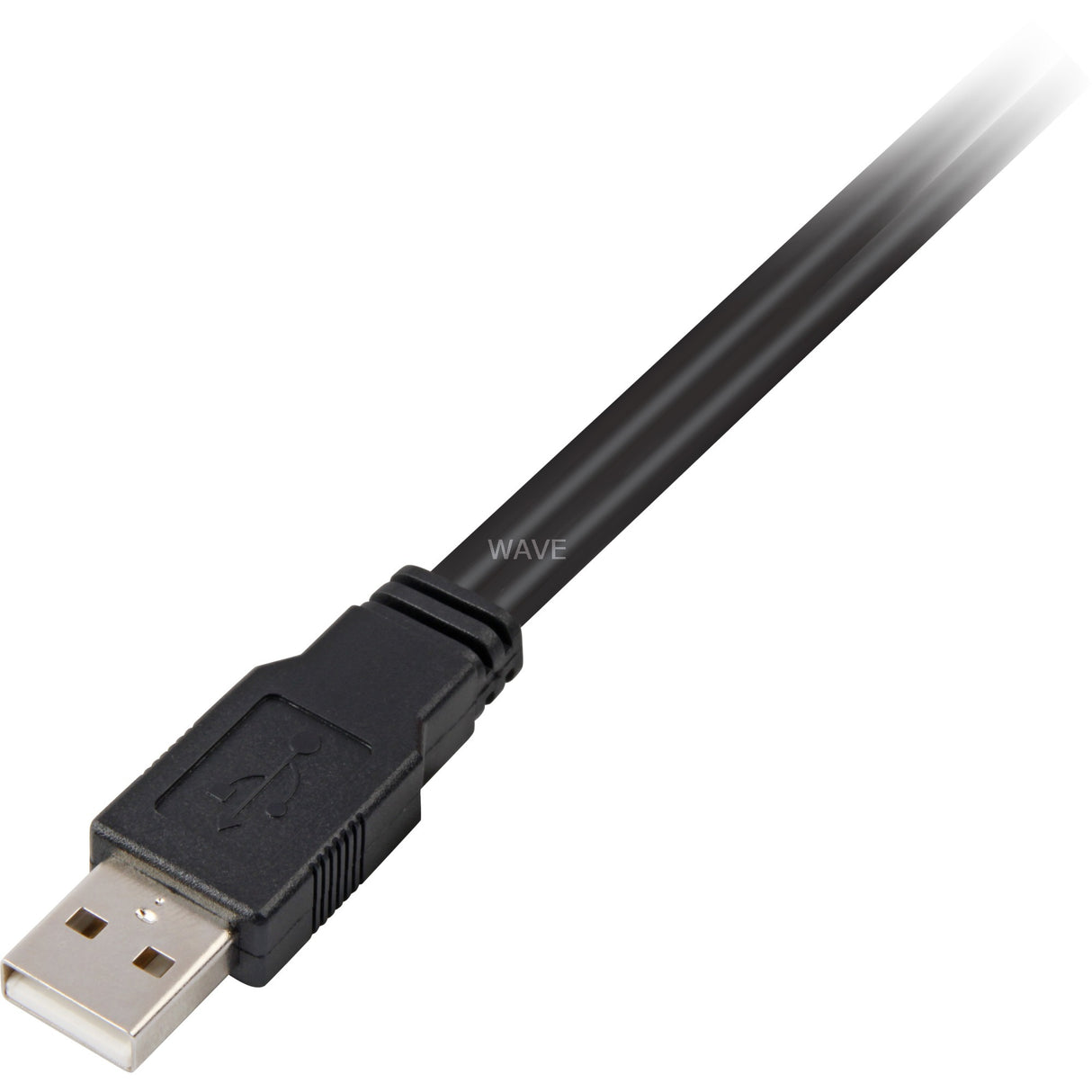Delock Y-Kabel 2x USB-A 2.0 Stecker > 1 x USB-A 2.0 Buchse Splitterkabel (schwarz rot, 0,2 Meter)