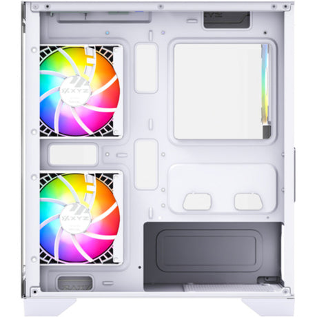 Xyz PC Gear Titanium View Lite Midi-Tower-Gehäuse (weiß | 2x USB-A | gehärtetes Glas)