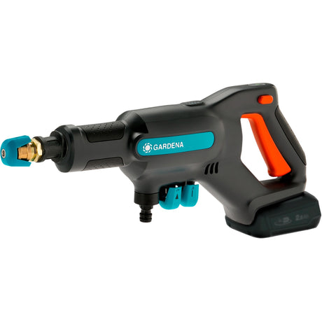 Gardena Aquaclean 24 18 V P4A Solo Hochdruckreiniger (Grau Türkis, 14800-55, Batterie nicht im Lieferumfang enthalten)