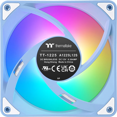 Thermaltake CT120 EX ArGB Sync PC-Lüfter Hydrangea Blue (3-Lüfter-Pack) Gehäuselüfter (Hellblau, 3 Stück, 120 x 120 x 25 mm, PWM)