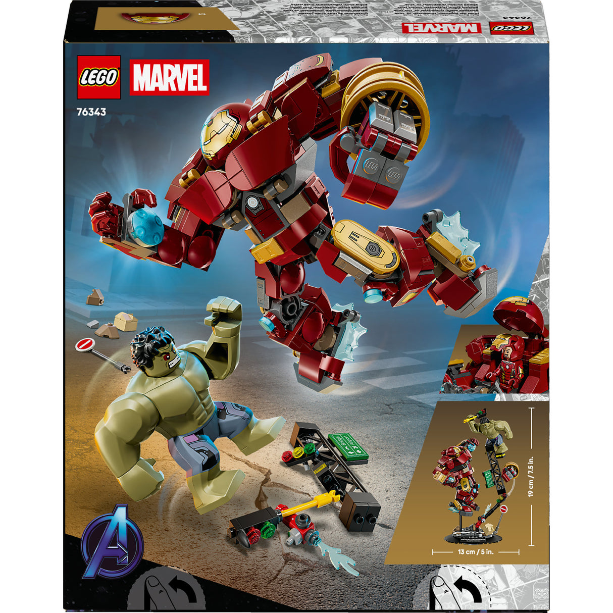 Lego Superhelden 76343 Marvel: Ultimativer Kampf: Hulkbuster vs. Hulk