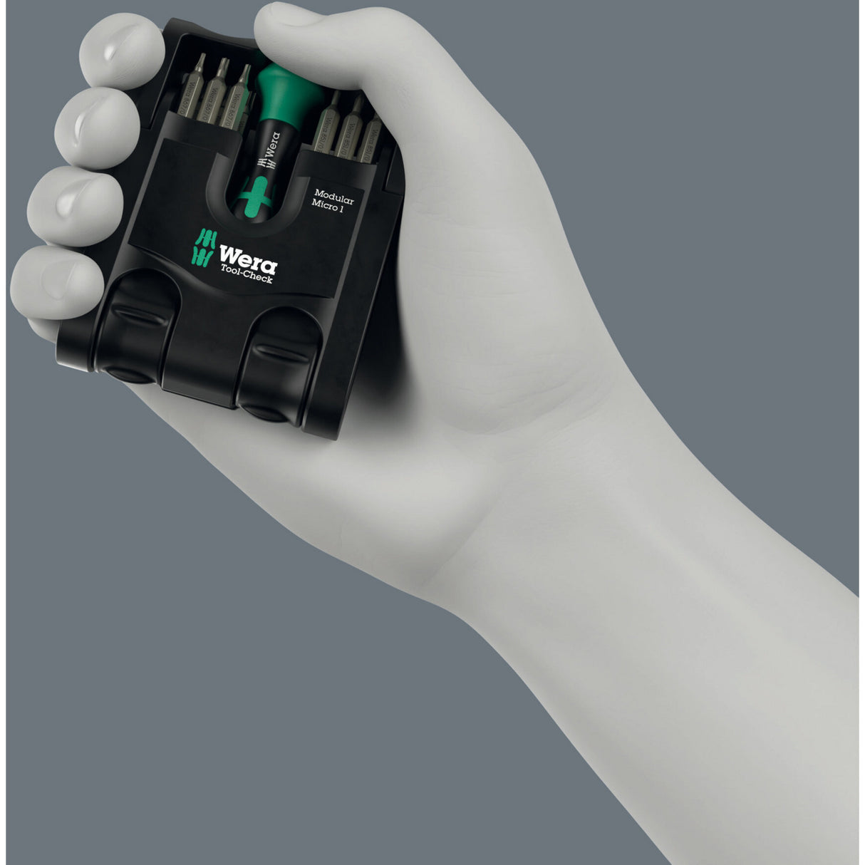Wera Tool-Check Modular Micro 1, 21-teiliges Bit-Set (schwarz grün)