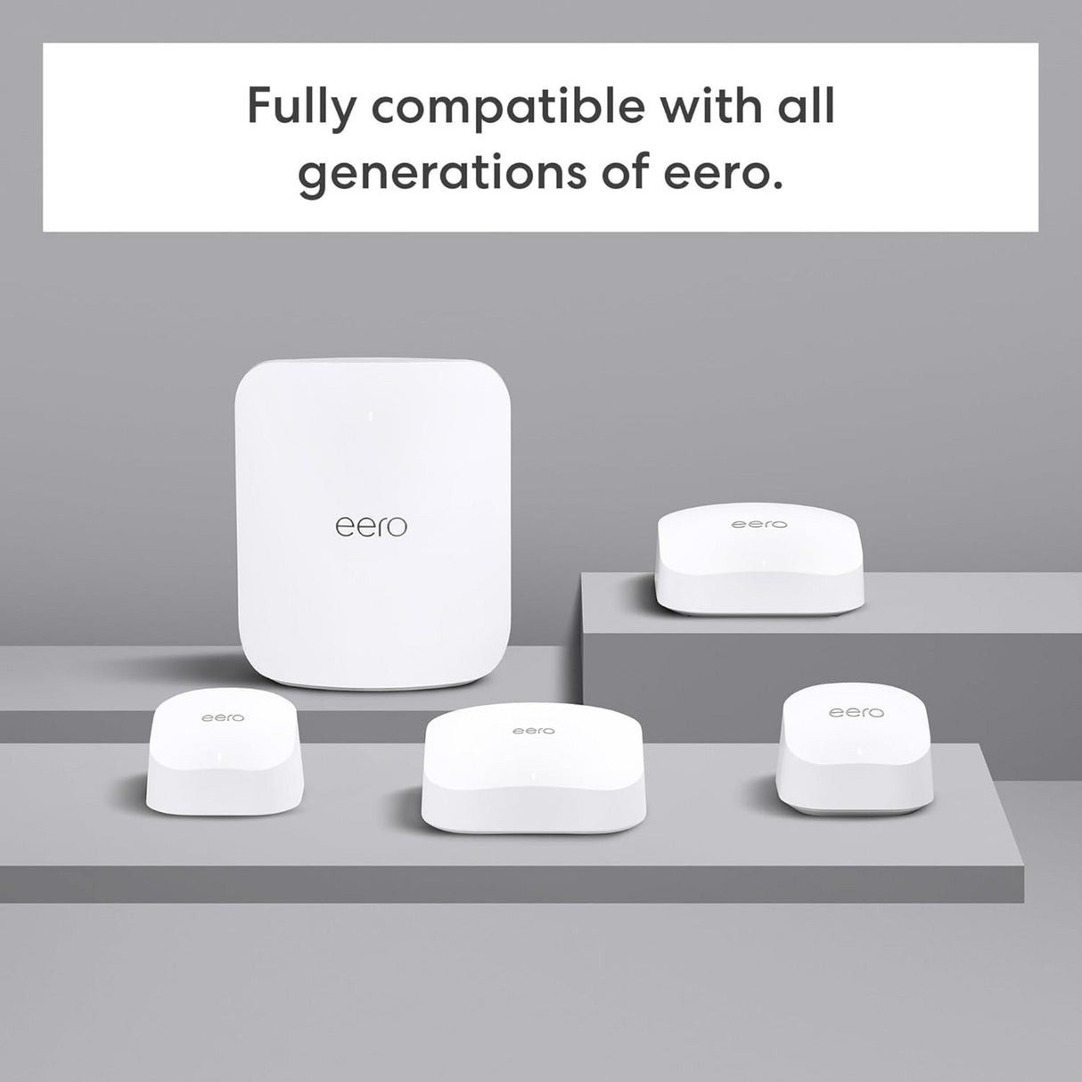 Eero 7 mesh wifi system, 3 stuks mesh router (wit)
