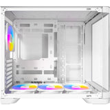 Antec C5 Curve Argb Midi-Tower-Gehäuse (weiß | 2x USB-A | 1x USB-C | gehärtetes Glas)
