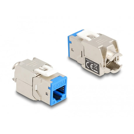 Delock Keystone Modul RJ45 Buchse auf LSA Cat 6a werkzeuglos, 8 Stück (mehrfarbig)