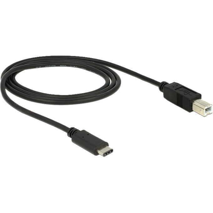 Delock USB-C 2.0 > USB-B Kabel (schwarz, 1 Meter)