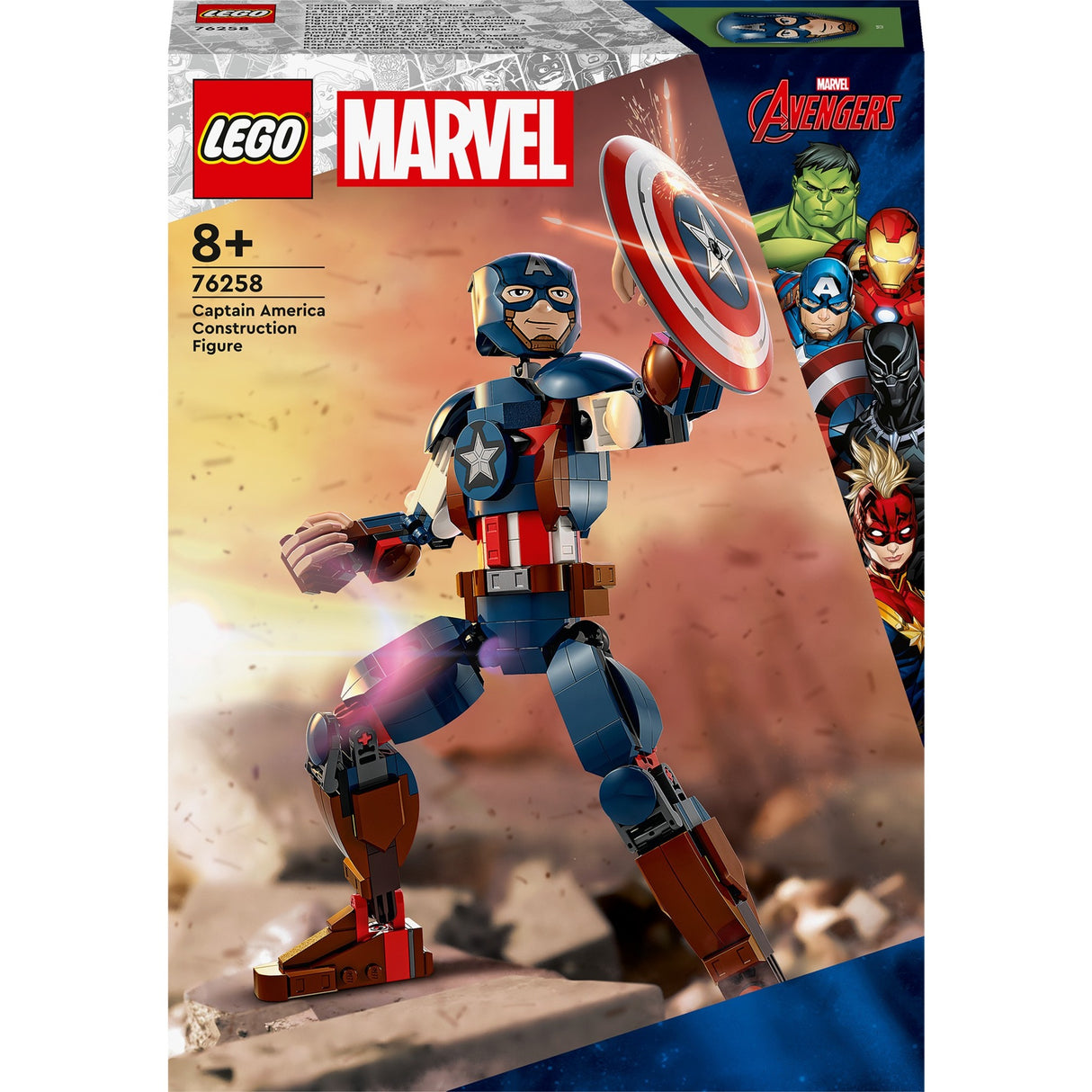 Lego Marvel – Captain America Baufigur Konstruktionsspielzeug (76258)