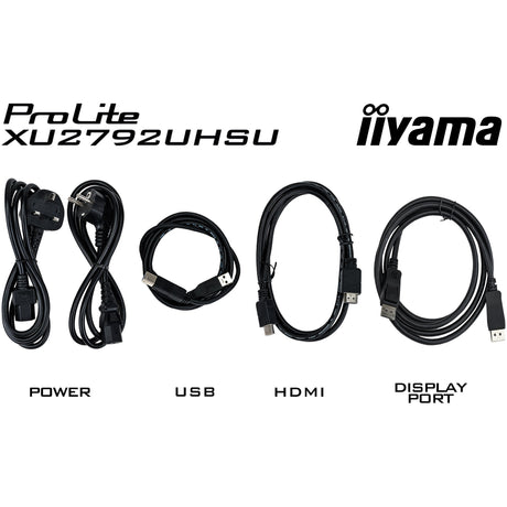 Iiyama Prolite xu2792uhsu-b6 27 4K-UHD-Monitor (schwarz, HDMI, Display-Port, 3x USB-A, USB-B, USB-C)