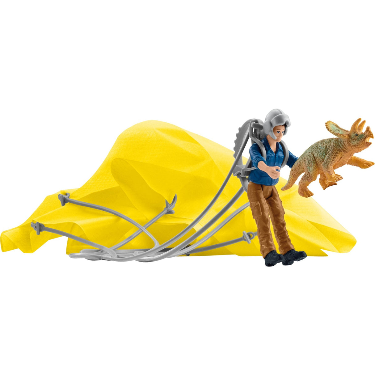 Schleich Dinosaurier – Spielfigur Dino Parachute Rescue Brigade (41471)