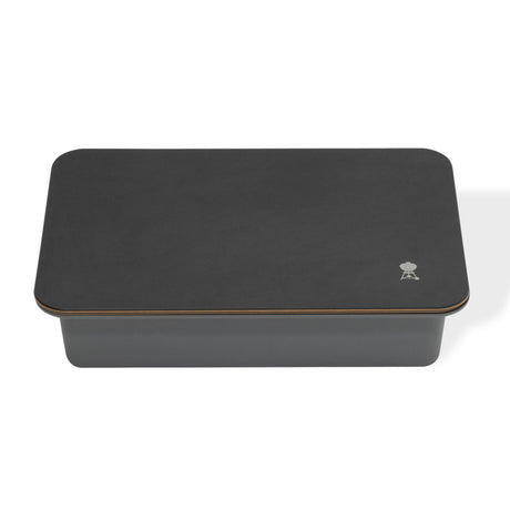 Weber Works Schneidebrett und Aufbewahrungsbox (graubraun, zum Platzieren im Works-Beistelltisch)