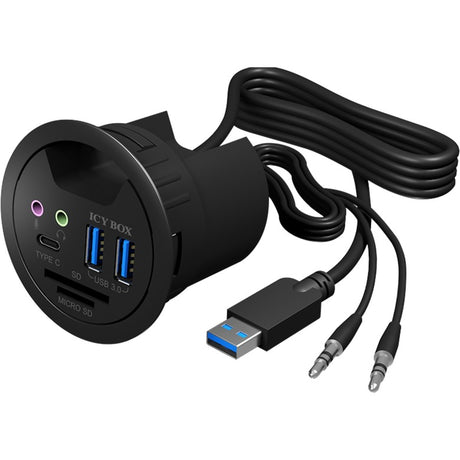Icy Box ib-hub1404a USB-Hub (schwarz)