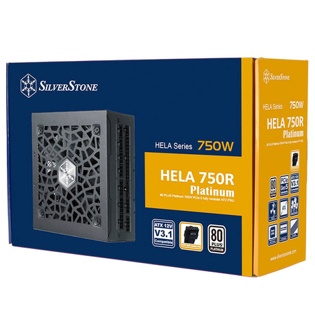 Silverstone Hela 750R Platinum modulares 750-Watt-Netzteil (schwarz, 4x PCIe)