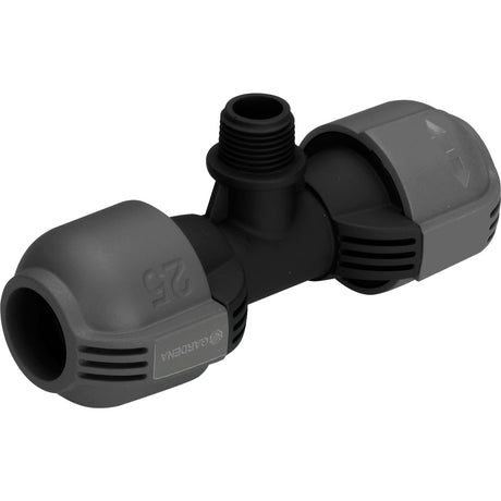 Gardena T-Stück 25 mm x 1 2 Außengewindeanschluss (schwarzgrau, 2786-20)