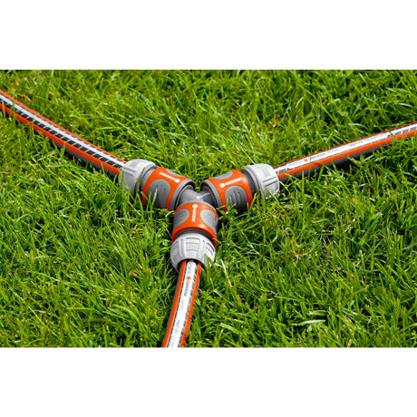 Gardena zweiseitiges Schlauchkupplungsset-Orange-und-Grau-18287-20