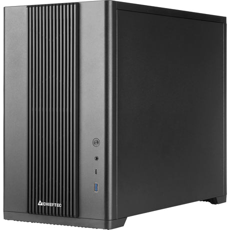 Chieftec bx-mesh Mini-Tower-Gehäuse (schwarz | 1x USB-A | 1x USB-C | gehärtetes Glas)