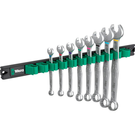 Wera 9642 Magnetstreifen 6003 Joker Imperial 1 Ring-Maulschlüssel-Satz Schraubenschlüssel (Zoll, 8-teilig)