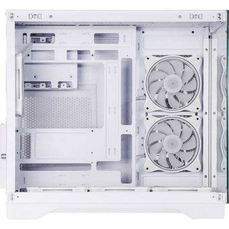 Chieftec Visio Midi Tower Gehäuse (weiß | 2x USB-A | 1x USB-C | RGB | gehärtetes Glas)