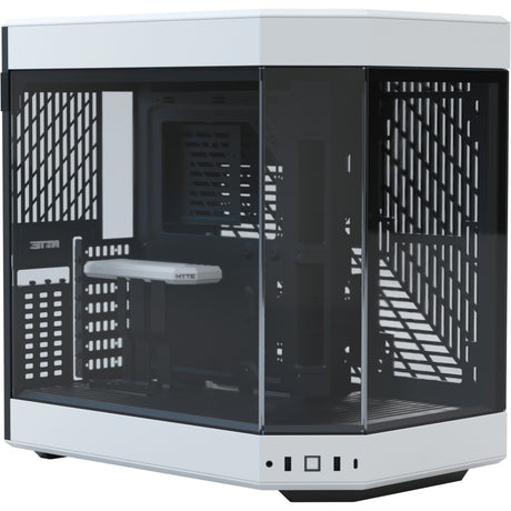 Hyte y60 Midi-Tower-Gehäuse (weiß schwarz | 3x USB-A | gehärtetes Glas)