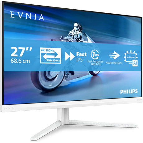 Philips Evnia 27m2n5901a 27 4k UHD Gaming-Monitor (weiß, 2x HDMI, Display-Port, 2x USB-A, USB-B, USB-C, 160 Hz 320 Hz)