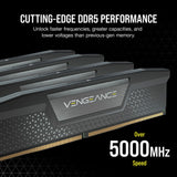 Corsair 16 GB DDR5-5200 (2x 8 GB) RAM-Kit (schwarz, CMK16Gx5M2B5200C40, Vengeance)