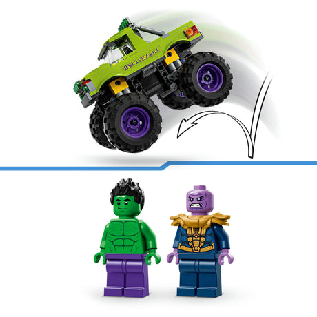 Lego Marvel: Hulk Truck vs. Thanos – Superhelden-Spielzeug – 76312