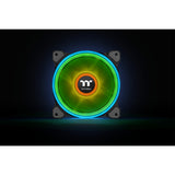 Thermaltake riing quad 14 rgb radiator fan tt premium edition single fan pack case fan (zwart, 140 x 140 x 25 mm)