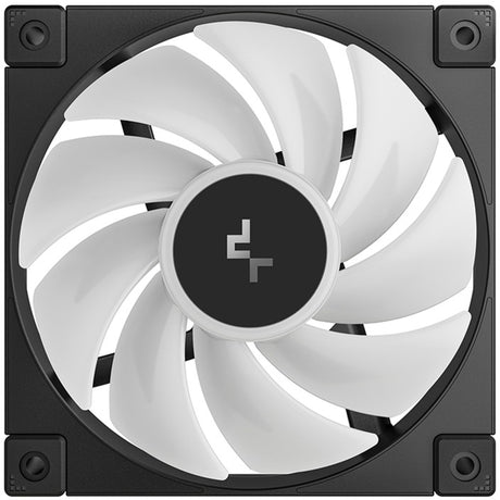 Deepcool fd12 argb Gehäuselüfter (schwarz, 3 Stück, 120 x 120 x 25 mm, PWM, 3 Stück, 4-poliger PWM-Lüfteranschluss)