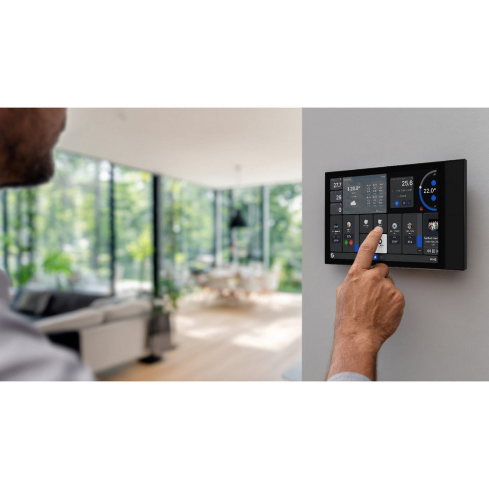 Shelly Wall Display XL Bedienfeld (schwarz, Touchscreen, Wi-Fi 6, Bluetooth 5.4)