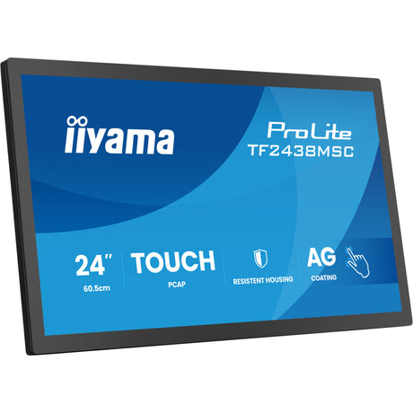 Iiyama Prolite TF2438MSC-B2 23,8-Monitor (schwarz, 120 Hz, HDMI, Display-Port, Audio, USB, Touch)