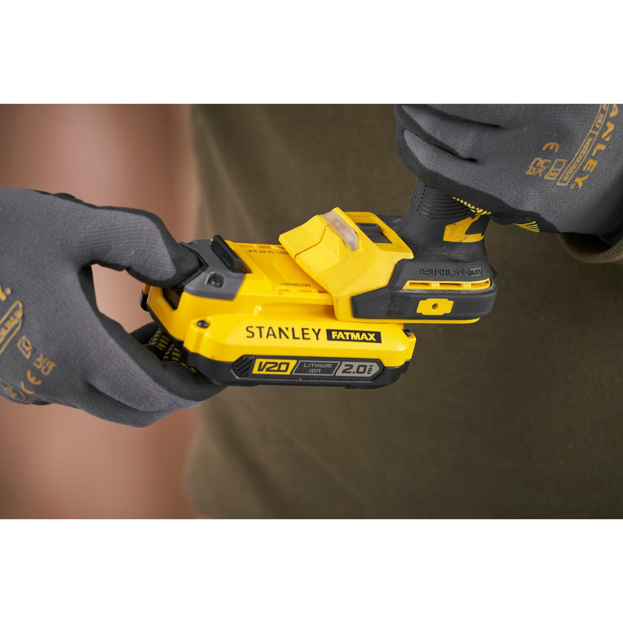 Stanley Fatmax V20 18 V bürstenloser Schlagschrauber (gelb schwarz, Akku und Ladegerät nicht im Lieferumfang enthalten)