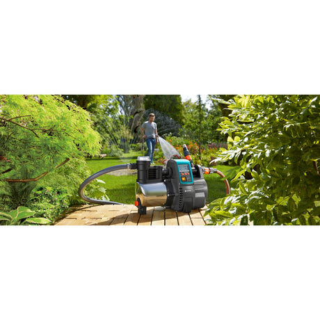 Gardena Druckpumpe 6000 6 LCD Edelstahl (Edelstahl schwarz, 1760-20)