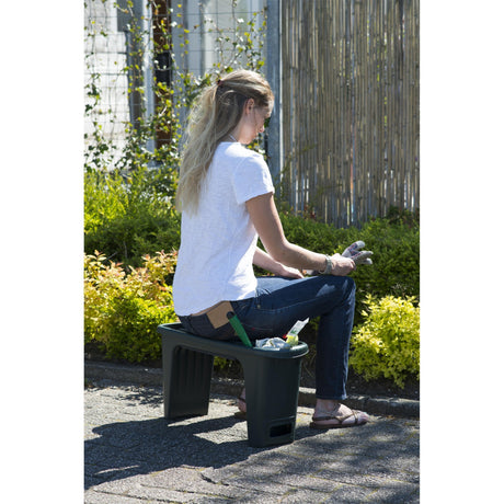 Nature Gartenhocker 2-in-1 Stuhl (grün)