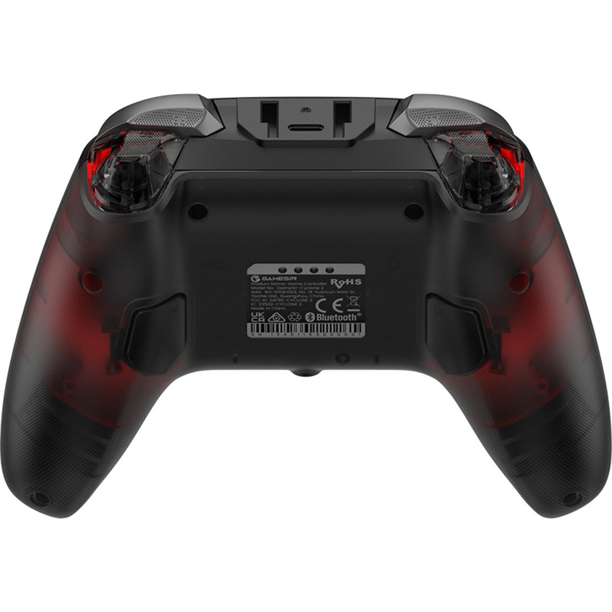 Gamesir Cyclone 2 Multiplattform-Controller – Shadow Black (Schwarz Rot, USB 2,4 GHz Bluetooth, Switch, Android, iOS, PC)