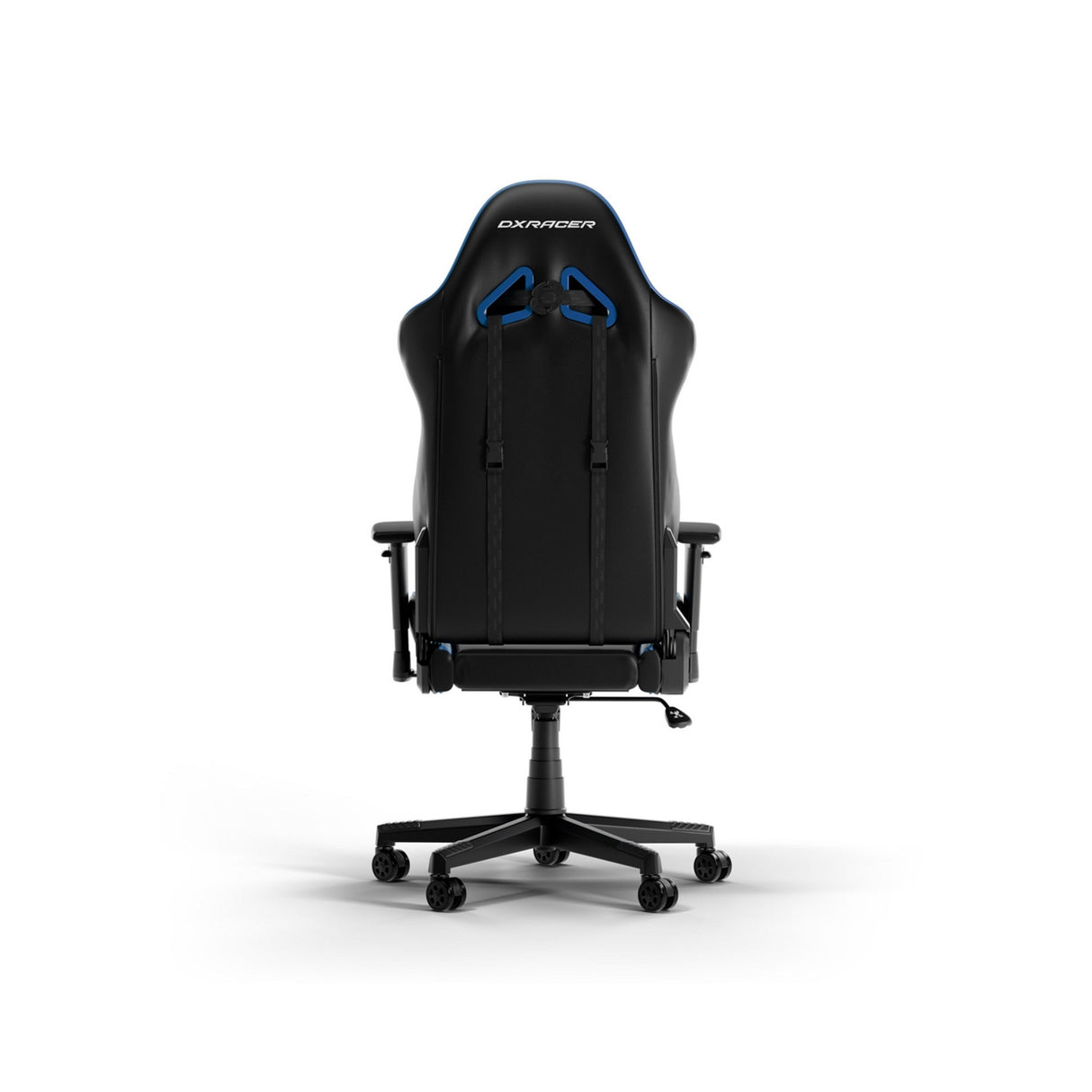 Dxracer gladiator l black blue pvc leather gamestoel (zwart blauw)