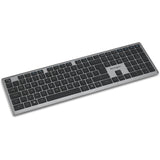 Kensington KB535 EQ wiederaufladbare Tastatur für mehrere Geräte (US-internationales Layout (QWERTY), Scherenschalter, 100 %, USB, 2,4 GHz, Bluetooth 5.4)