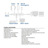 Dockingstation Act AC7095 Grau