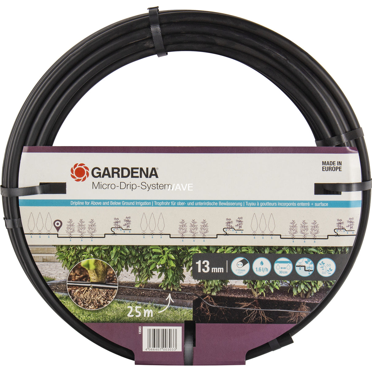 Gardena Micro-Drip-System Tropfrohr 13 mm (1 2) ø – 13503-20